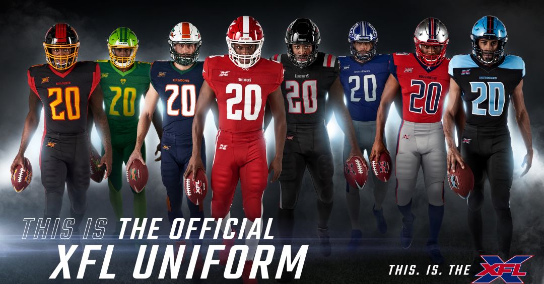 Introducing the XFL's uniforms and helmets