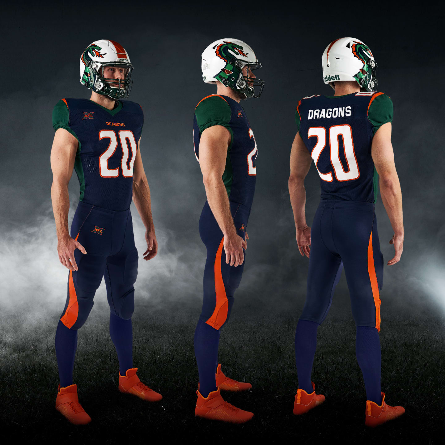 XFL's Seattle Dragons debut team uniforms