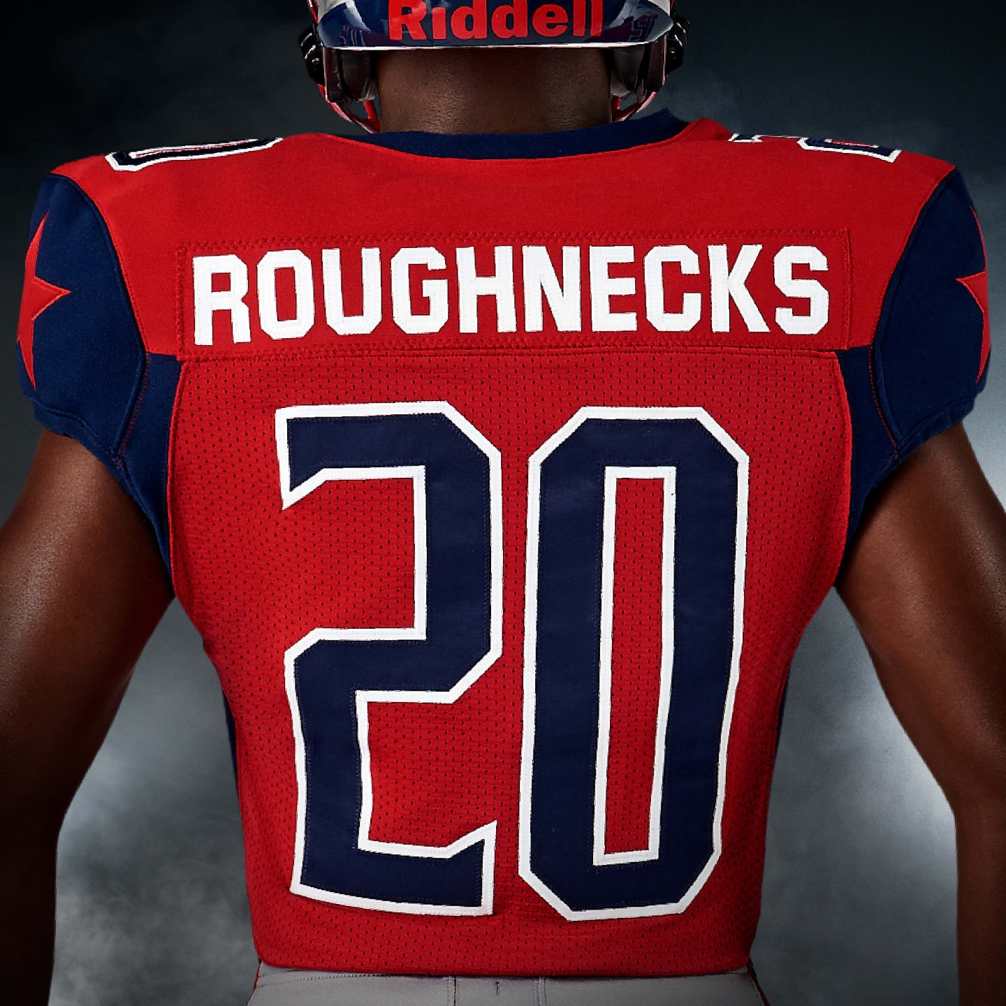 Houston Roughnecks' uniforms, helmet