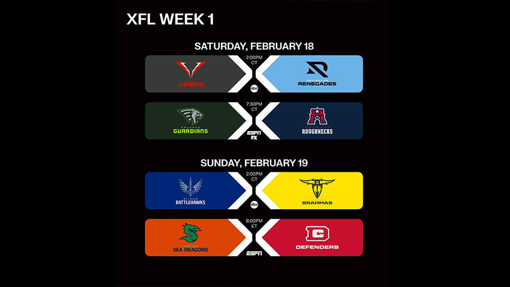 2023 XFL Schedule