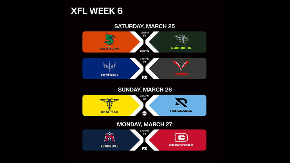 2023 XFL Schedule