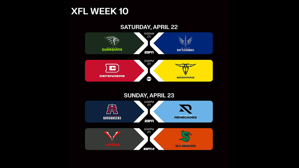 2023 XFL Schedule