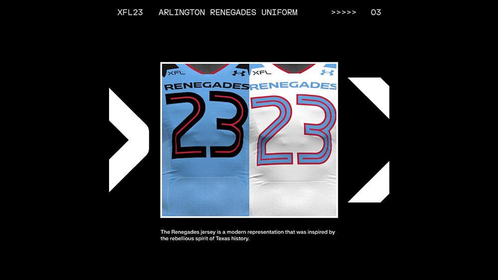 Arlington Renegades 2023 Uniforms