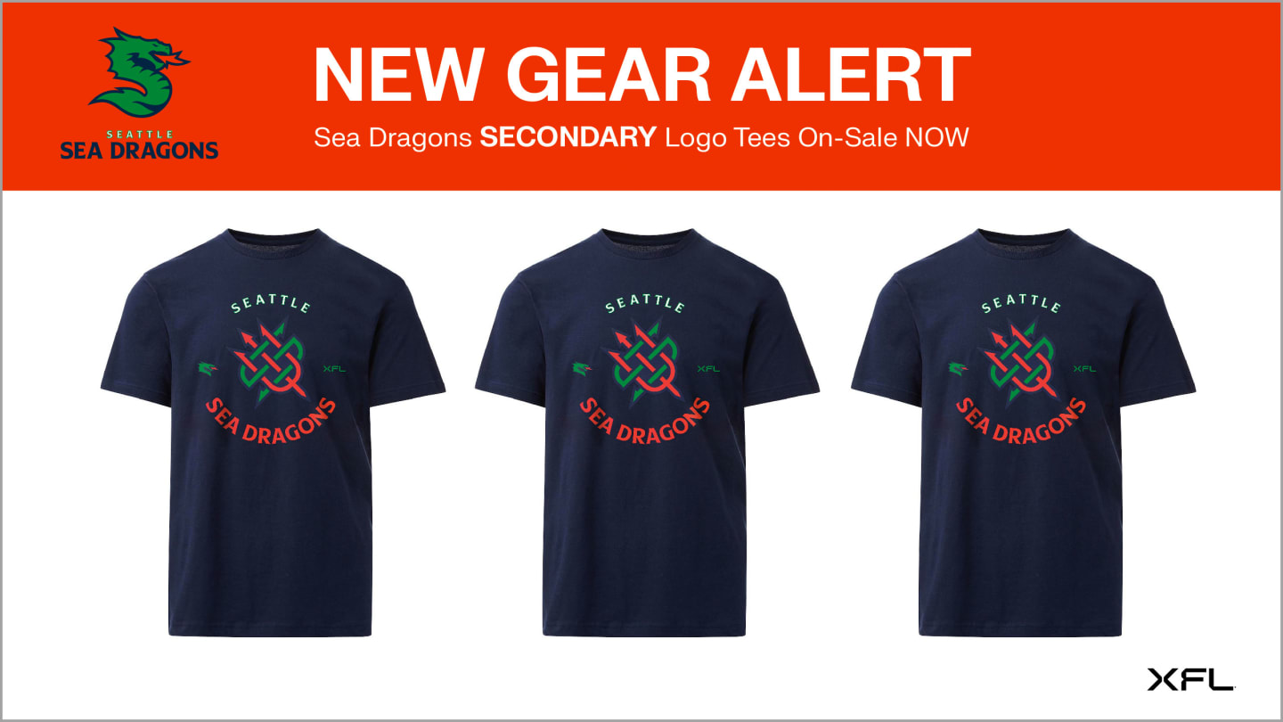 XFL Seattle Sea Dragons 54 Replica Game Jersey - Size 2XL